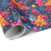 フェスティバルカスタムフローラとパインクリスマス ラッピングペーパー (ロールコーナー)