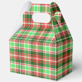 フェスティバルカスタムレッドグリーンホワイトクリスマスホリデー フェイバーボックス (裏面)