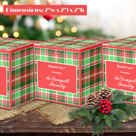 フェスティバルカスタムレッドグリーンホワイトクリスマスホリデー フェイバーボックス