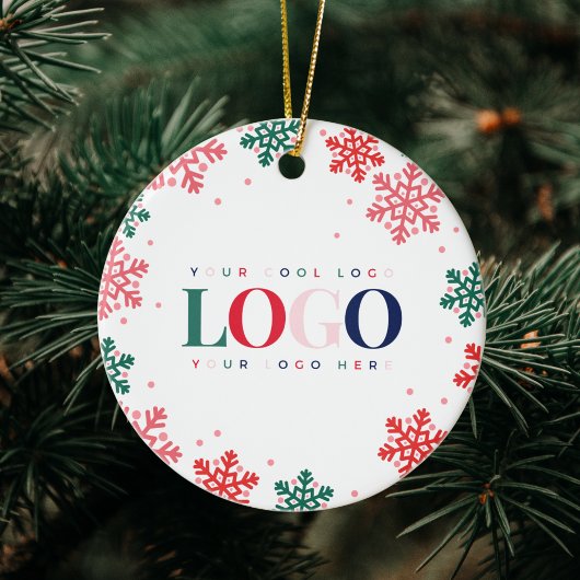 フェスティバルカスタム会社のロゴクリスマス セラミックオーナメント