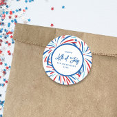 フェスティバルカスタム花火7月4日パーティー ラウンドシール