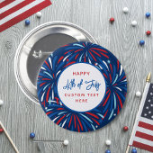 フェスティバルカスタム花火7月4日パーティー 缶バッジ