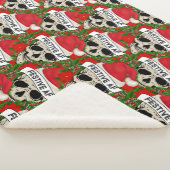 フェスティバルカッコいいAFスケルトンIn Santa Hat シェルパブランケット (3/4)