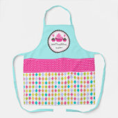 フェスティバルカップケーキとケーキポップ エプロン (正面)