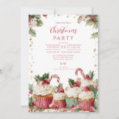 フェスティバルカップケーキキャンディーケーン 招待状 (正面)