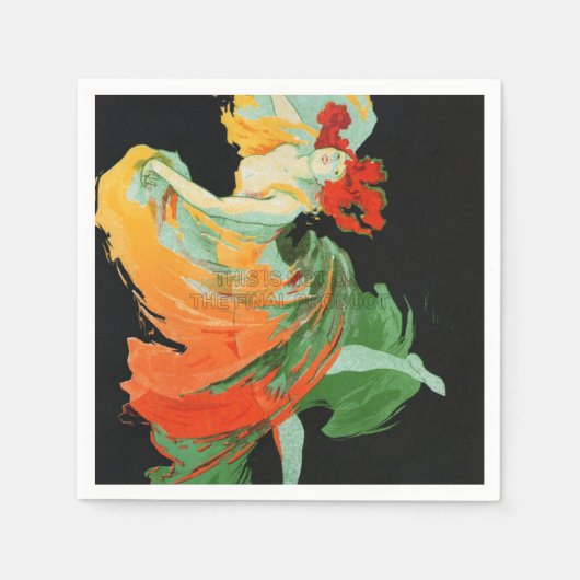 フェスティバルカバレーダンサーナプキンス スタンダードカクテルナプキン (正面)