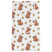 フェスティバルカピバラクリスマスホリデー スモールペーパーバッグ (正面)