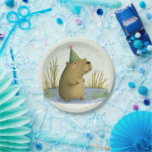 フェスティバルカピバラ誕生日ハット紙プレート ペーパープレート (パーティー)