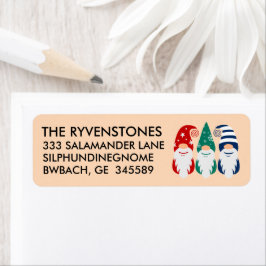 フェスティバルカラフルおもしろいクリスマス格言雪 ラベル