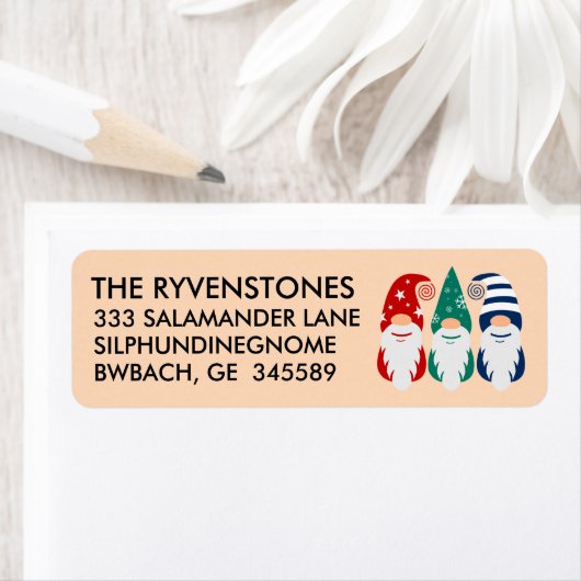 フェスティバルカラフルおもしろいクリスマス格言雪 ラベル (インサイチュ)