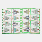 フェスティバルカラフルのクリスマスツリーのキッチンタオル キッチンタオル (横)