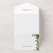 フェスティバルカラフルのフローラ写真 オールインワン招待状 (外側)