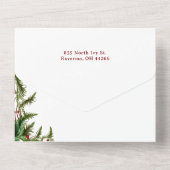 フェスティバルカラフルのフローラ写真 オールインワン招待状 (裏面)