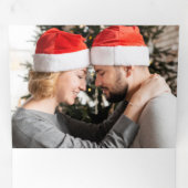 フェスティバルカラフルのフローラ写真 三つ折りクリスマスカード (内部最初)