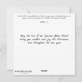 フェスティバルカラフルウォーターカラーウッドランドキツネクリスマス シーズンカード (裏面)