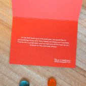 フェスティバルカラフルオレンジシアンカンパニークリスマス カード