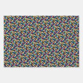 フェスティバルカラフルクリスマスストッキング調整 ラッピングペーパーシート (正面2)