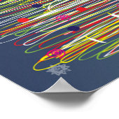 フェスティバルカラフルクリスマスツカスタマイズリー(It!) ポスター (角)