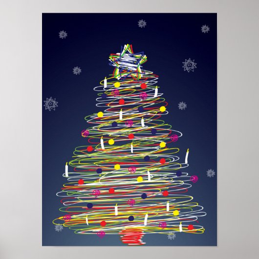 フェスティバルカラフルクリスマスツカスタマイズリー(It!) ポスター (正面)