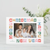 フェスティバルカラフルクリスマスホリデーカード シーズンカード (スタンド正面)