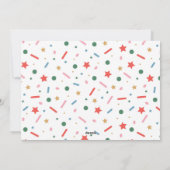 フェスティバルカラフルクリスマスホリデーカード シーズンカード (裏面)