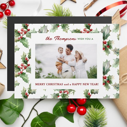 フェスティバルカラフルクリスマスホリーワンフォト