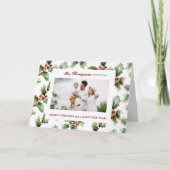 フェスティバルカラフルクリスマスホリーワンフォト シーズンカード (正面)