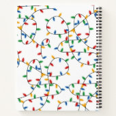 フェスティバルカラフルクリスマスライトクリスマスレシピ ノートブック (裏面)