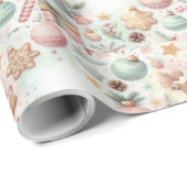 フェスティバルカラフルクリスマスラッピング紙 ラッピングペーパー (ロールコーナー)