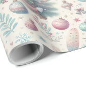 フェスティバルカラフルクリスマスラッピング紙 ラッピングペーパー (ロールコーナー)