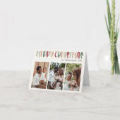 フェスティバルカラフルクリスマス折り曲げ3枚の写真 シーズンカード (正面)