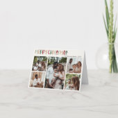 フェスティバルカラフルクリスマス折り曲げ5枚の写真 シーズンカード (正面)