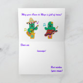 フェスティバルカラフルシンコデマヨ2025踊りサボテン カード (内部)