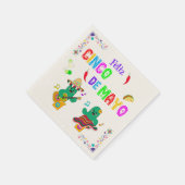 フェスティバルカラフルシンコデマヨ2025踊りサボテン スタンダードカクテルナプキン (角)