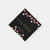 フェスティバルカラフルスつるクリスオーナメント スタンダードカクテルナプキン (角)