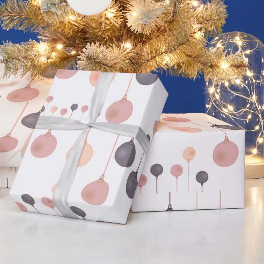 フェスティバルカラフルスつるクリスオーナメント ラッピングペーパー (クリスマス)