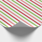 フェスティバルカラフルストライプの模様 ラッピングペーパー (角)