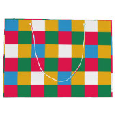 フェスティバルカラフルチェッカー ラージペーパーバッグ (裏面)