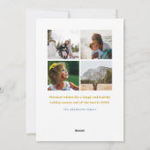 フェスティバルカラフルツリーズホリデーノンフォトカード シーズンカード (裏面)