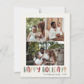 フェスティバルカラフルハッピーホリデイズバーチカル3枚 シーズンカード (正面)