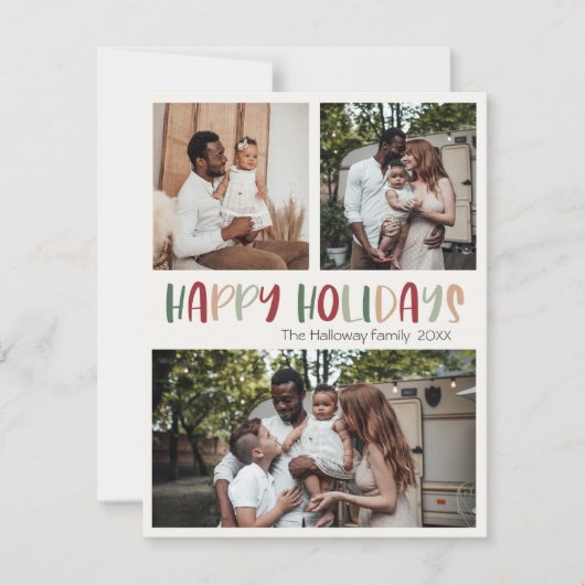 フェスティバルカラフルハッピーホリデーはっきりしたズ3枚 シーズンカード (正面)