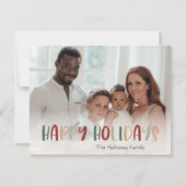 フェスティバルカラフルハッピーホリデーズフルフォト シーズンカード (正面)