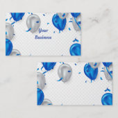 フェスティバルカラフルバルーン 名刺 (正面/裏面)