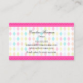 フェスティバルカラフルバントケーキ 名刺 (裏面)