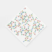 フェスティバルカラフルパーティー灯 スタンダードランチョンナプキン (角)