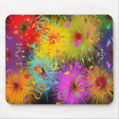 フェスティバルカラフルファジーSplatおよびパーティー紙吹雪 マウスパッド (正面)