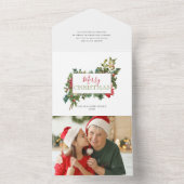 フェスティバルカラフルフローラ（ラベル付き） オールインワン招待状 (内側)