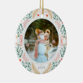 フェスティバルカラフルホリデーフォトセラミックスオーナメント セラミックオーナメント (右)