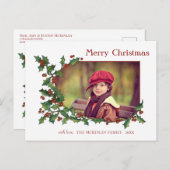 フェスティバルカラフルホリー、あいさつ文、写真 ポストカード (正面/裏面)