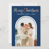 フェスティバルカラフルメリークリスマスフォトアーチ シーズンカード (正面)